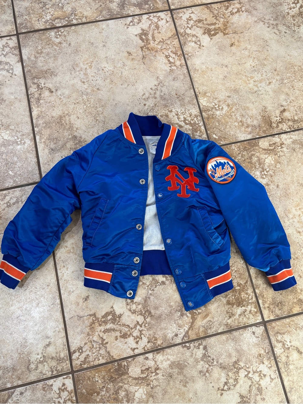 Vintage NY METS Kids Authentic Pyramid Jacket